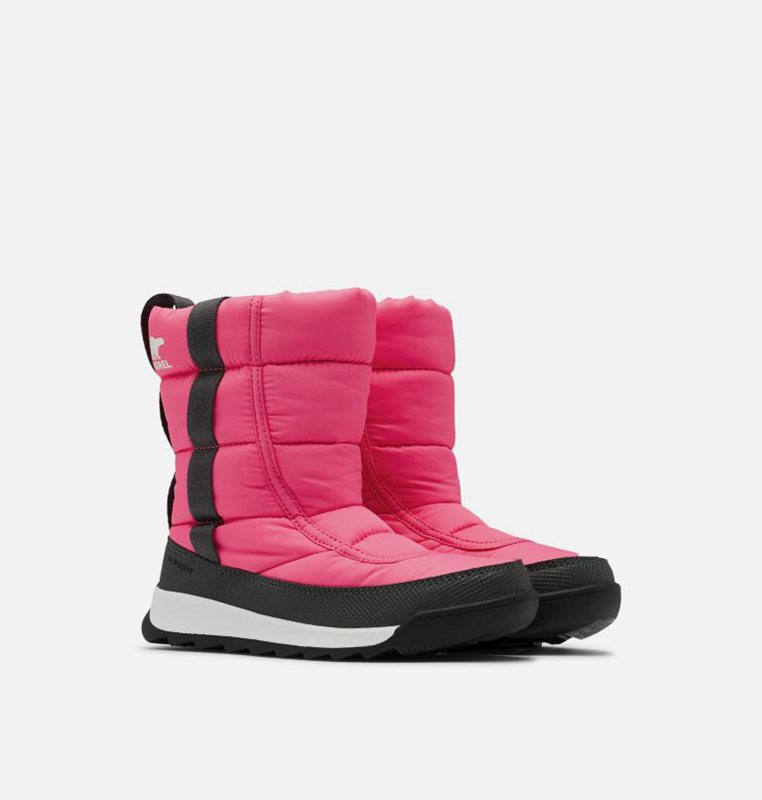 Sorel Childrens Whitney™ II Puffy Mid - Kids Snow Boots Pink/Black - 730548CAL